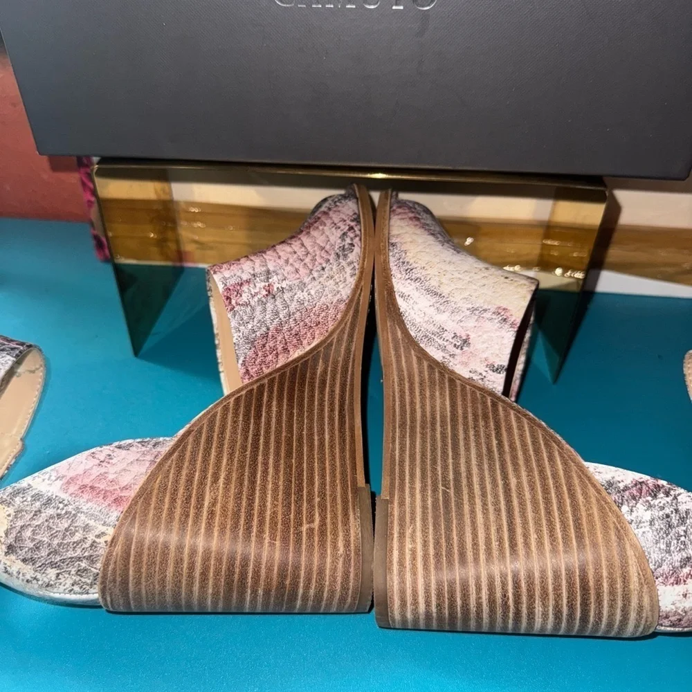 Vince Camuto Deedriana Snake Print Wedge Sandal